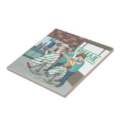 Alpaca-Haarschnitt Fliese (Seite)