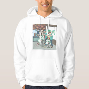 Alpaca-Haarschnitt Hoodie