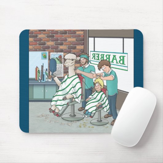 Alpaca-Haarschnitt Mousepad (Mit Mouse)