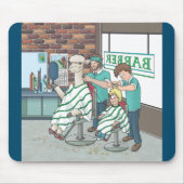 Alpaca-Haarschnitt Mousepad (Vorne)