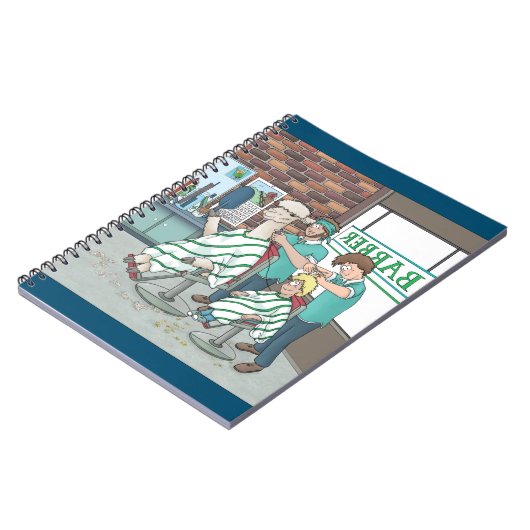 Alpaca-Haarschnitt Notizblock (Linke Seite)