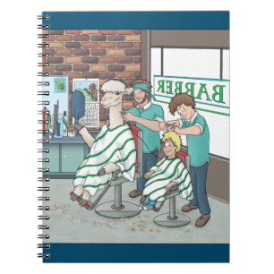 Alpaca-Haarschnitt Notizblock