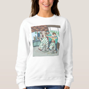 Alpaca-Haarschnitt Sweatshirt