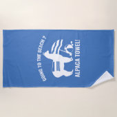 Alpaca-Handtuch Strandtuch (Vorderseite)