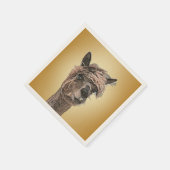 Alpaca Hello - Paper Napkin Serviette (Ecke)