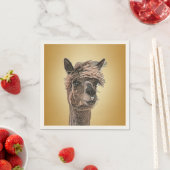 Alpaca Hello - Paper Napkin Serviette (Beispiel)