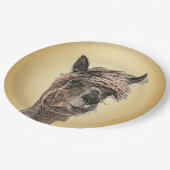 Alpaca Hello - Paper Plate Pappteller (Schrägansicht)