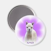 Alpaca Hope Magnet (Vorderseite/Rückseite)