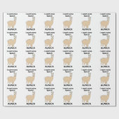 Alpaca Ich Wollte etwas Raum Funny Alpaca Geschenkpapier (Flach)