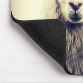 Alpaca in einem Tophat Mousepad (Ecke)