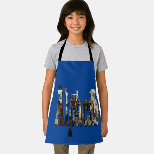 Alpaca ist das Wort, Kinder vollwertige Schürze (Insitu)