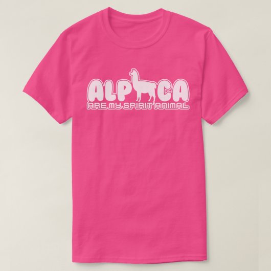 Alpaca ist mein Geist Tier T-Shirt (Design vorne)