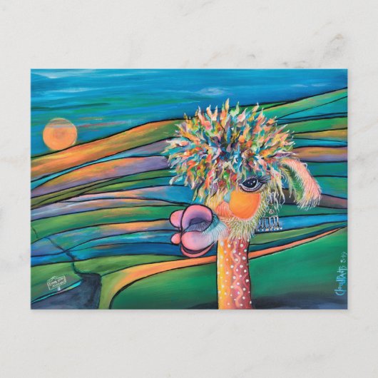 Alpaca Kathleen Postcard Postkarte (Vorderseite)