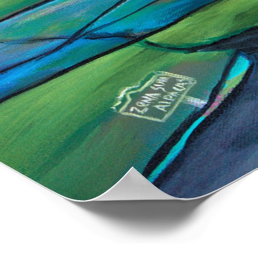 Alpaca-Kathleen Poster (Ecke)