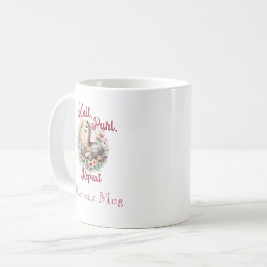 Alpaca-Knitter Kaffeetasse (Vorderseite Links)