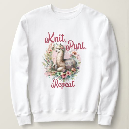 Alpaca-Knitter Sweatshirt (Design vorne)