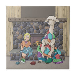 Alpaca Knitting Fliese
