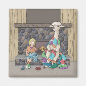 Alpaca Knitting Magnet (Vorne)