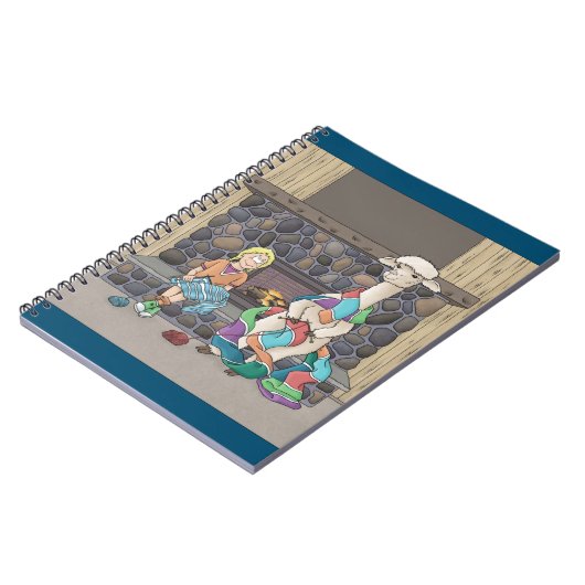 Alpaca Knitting Notizblock (Linke Seite)