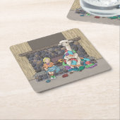 Alpaca Knitting Rechteckiger Pappuntersetzer (angewinkelt)