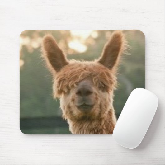 Alpaca Lächelnde Mauspad (Mit Mouse)