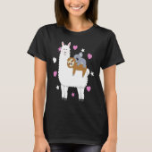 Alpaca Lama Sloth Koala Women  Girls Sloth T-Shirt (Vorderseite)