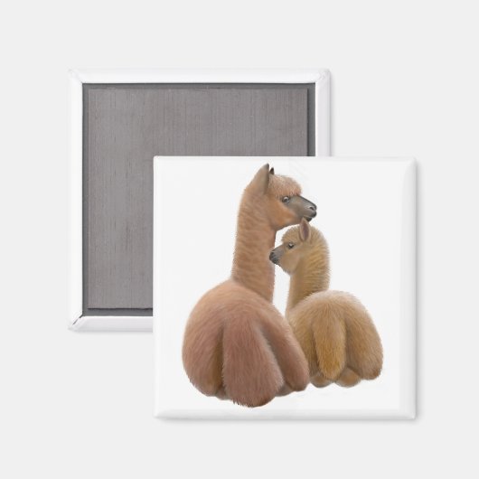Alpaca Liebe Magnet (Vorderseite/Rückseite)