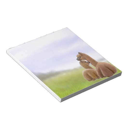 Alpaca-Liebe Notepad Notizblock (angewinkelt)