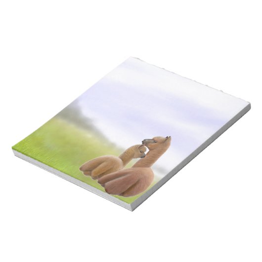 Alpaca-Liebe Notepad Notizblock (Rotiert)