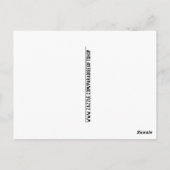 ALPACA LIEBE POSTCARDS POSTKARTE (Rückseite)