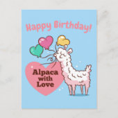 Alpaca-Liebe Postkarte (Vorderseite)