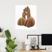 Alpaca Liebe Print Poster (Heimbüro)