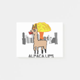Alpaca Lips Apokalypse Post-it Klebezettel