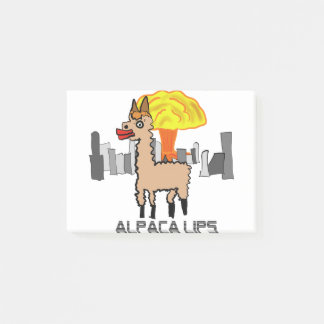 Alpaca Lips Apokalypse Post-it Klebezettel