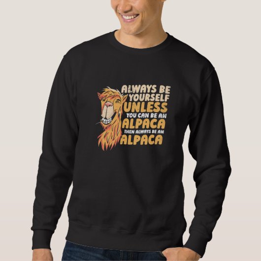 Alpaca Llama Animal 1 Sweatshirt (Vorderseite)