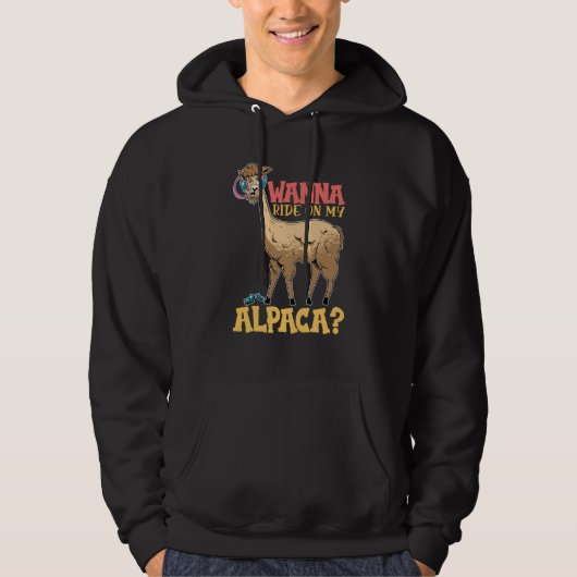 alpaca llama animal  quote  1 hoodie (Vorderseite)