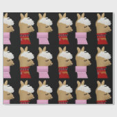 ALPACA LLAMA CHRISTMAS Wrapping Paper Geschenkpapier (Flach)
