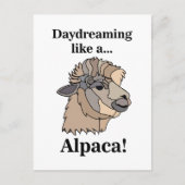 Alpaca Llama Funny Animal Postkarte (Vorderseite)