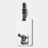 Alpaca Llama Niedlich Peru Landschaft Art Gepäckanhänger (Vorderseite vertikal)