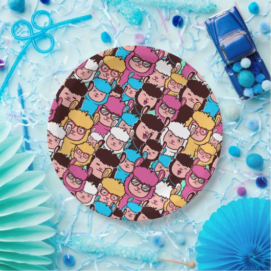 Alpaca/Llama Papierplatte Pappteller (Party)