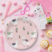 Alpaca/Llama Papierplatte Pappteller (Party)
