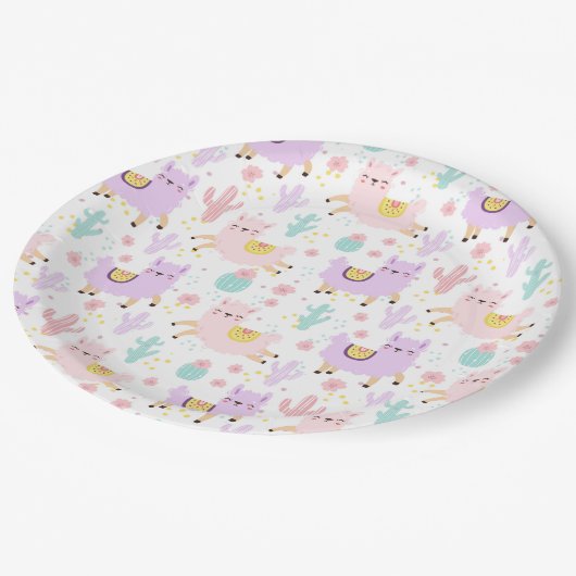 Alpaca/Llama Pappteller (Schrägansicht)