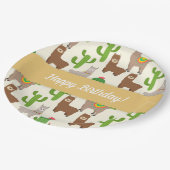 Alpaca/Llama Pappteller (Schrägansicht)