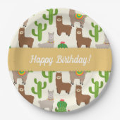 Alpaca/Llama Pappteller (Vorderseite)