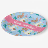 Alpaca/Llama Pappteller (Schrägansicht)