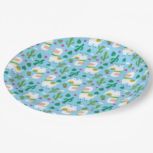 Alpaca/Llama Pappteller (Schrägansicht)