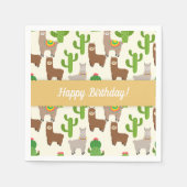 Alpaca/Llama Serviette (Vorderseite)