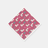 Alpaca/Llama Serviette (Ecke)