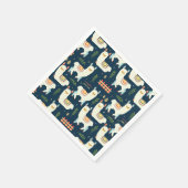 Alpaca/Llama Serviette (Ecke)