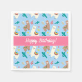 Alpaca/Llama Serviette (Vorderseite)